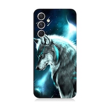 Samsung Galaxy A24 Uyumlu Silikon Kılıf Kurt Asena Ve Ay Işığı