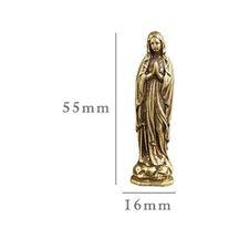 Vintage Kutsal Meryem Figürleri Anahtar Zincirleri Kolye Pirinç Kutsal Anne Din İnanç Buda
