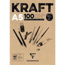 Clairefontaine Kraft Resim Blok 90 G A5 100 Yaprak