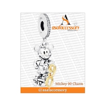 Mickey 90. Yıl Charm Gümüş Kaplama