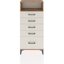 Hyperion Dolap Tek Raflı 5 Çekmeceli 60x44x134 Çam-aytaşı Atlas Çam