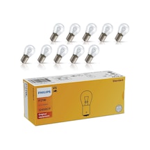 (10 ADET) Philips 12v P21W Sinyal Ampulü (93) 12498 CP Standart