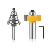 Jinchao-router Bitleri, 6, 8, 12mm Şafak Yönlendirici Biti 6 Rulmanlı, 1/2 'h 1/4' Shank Ahşap Kesici