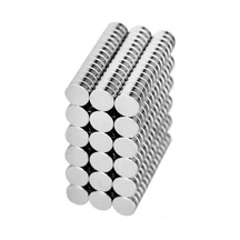 50 Adet 6x2 Mm Yuvarlak Güçlü Neodyum Mıknatıs Çap 6 Mm Kalınlık 2 Mm