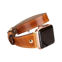 Bouletta Apple Uyumlu  Watch Deri Kordon 42-44-45mm Slim Double To