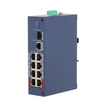 Dahua Chs4110-8et-110 8 Port 10/100+1xgb Rj45/1xgb Sfp Uplınk 110w Poe Cloud Yönetilebilir Endüstriyel Swıtch