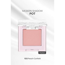 Mat Pudra Dokulu Tekli Göz Farı Modern Shadow Pot 102 Peach Confetti 102 Peach Confetti Diğer