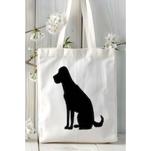 Art Hediye Labrador Retriever Köpek Baskılı Bez Çanta Omuz Çantası Kişiye Özel Model 9 Çok Renkli