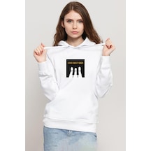 G-dragon Home Sweet Home Beyaz Kadın 3ip Kapşonlu Sweatshirt Beyaz