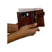 Premium Serisi Özel Üretim Lüks Deri Dikey Patlı Erkek Cüzdanı Çok Renkli