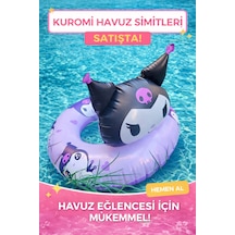 Havuz Deniz Yüzme Simiti Mor Kuromi