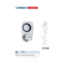 Horoz Tımer-1 Mekanik Günlük Zamanlayıcı Priz