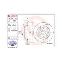 Brembo Fren Dıskı Arka Mercedes X-class W470 17 Brembo 09d94211 A4704230200