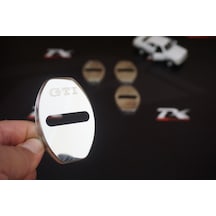 Volkswagen Gti Krom Metal 3M Kapı Kilidi Logo 4 Lü Set