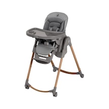 Maxi-Cosi Minla Plus 6'sı Bir Arada Ahşap Görünümlü 4 Tekerlekli Mama Sandalyesi Elegance Graphite