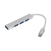 C809 Tip C Usb Hub 4 Bağlantı Noktalı Usb 3.0 Veri Hub Adaptörü Taşınabilir Usb 3.0 Hub Uzatma Kablosu Ayırıcı 4