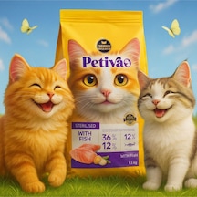 Kısırlaştırılmış Yetişkin Kediler İçin Balık Etli Kuru Kedi Maması 1.5 Kg, Balık