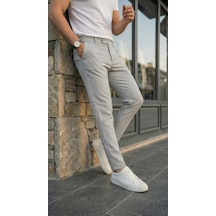 Epilons Zenda1125 Erkek Slim Fit Dilli Kumaş Pantolon Zenda478 Gri
