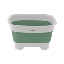 Outwell Collaps Wash Bowl W/drain Katlanır Kamp Lavabosu Yeşil-gri