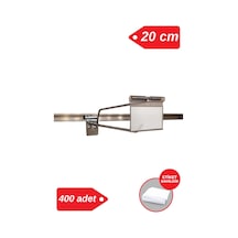Etiketli Kanallı Pano Kancası 20 Cm Galvaniz Mağaza Raf Askı Kancası 400 Adet