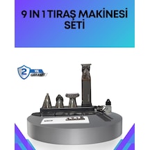 Mey İthalat Çok Fonksiyonlu 9 U 1 Arada Tıraş Makinesi Şarjlı Saç Sakal Düzeltici