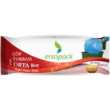 Ersoplast Ersopack Evsel Orta Boy Çöp Torbası Mavi 55 x 60 CM