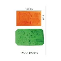 Silikon Kalıp Yaprak 6 Lı Hg-010 Turuncu