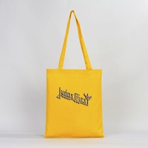 Judas Priest Logo 2 Sarı Gabardin Bez Çanta