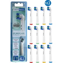 3d Maxcare - 3 Boyutlu Temiizlik Oral B Şarjlı Diş Fırçası Yedek Başlığı - 12 Adet Yedek Başlık