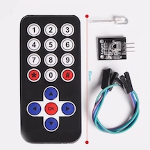 Arduino Kızılötesi Ir Alıcı Verici Kit Kumanda Sensör Seti Ir Modül Paketi