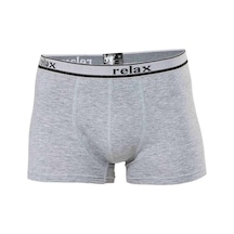 Relax Pamuklu Esnek Erkek Boxer Gri - 1268a Beden: M Standart