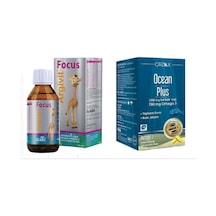 Argivit Focus Şurup 150 ML + Ocean Plus 1200 Mg 50 Kapsül