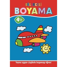 Eğlenceli Boyama - 4 Yaş Üstü 4'lü Pastel Boya Hediyeli- Parıltı Yayınları