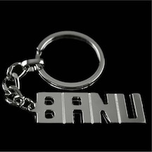 Banu - 631 - - Nazblsmm - İsimli Anahtarlık Çok Renkli