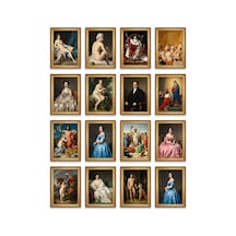 Jean-auguste-dominique Ingres Tabloları 16'lı Sticker Seti Laptop Defter Etiket Çok Renkli