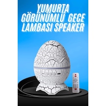 Gece Lambası Yumurta Işık Speaker Yeni Nesil Dinozor Yumurtası Görünümlü Çok Renkli