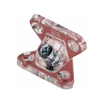 50 Adet Metali Plastik Açılı Kelebek Bağlantı Şeffaf Kırılmaz N11.23707