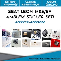 Seat Leon Mk2/Mk3 Amblem Stıcker Seti