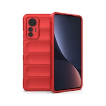 Xiaomi Mi 12 Lite Uyumlu Kılıf Optimum Silikon - Kırmızı