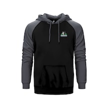Timberwolves Logo Gri Renk Reglan Kol Kapşonlu Sweatshirt Gri
