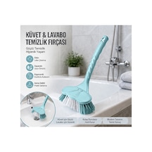 Emilahome Küvet Ve Lavabo Fırçası Turkuaz - 867894007