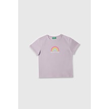 United Colors Of Benetton Benetton Kiz Cocuk Tisort Lila