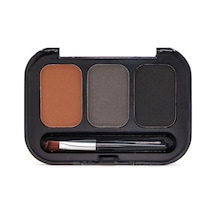 3b Trend Rose Perfect Brows 3'lü Kaş Farı Paleti No:3- 24 Saat Kalıcı Fırçalı Kaş Şekillendirme Seti 003