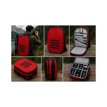 Att Photo Bag Kırmızı Fotoğrafçılık Ve Kamera Ekipman Çantası Laptop, Dslr, Lens Ve Tripod Uyumlu