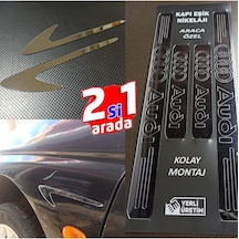 Audi A6 Kapı Eşiği Set + Çamurluk Vent Krom Görsel