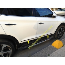 Hyundaı Tucson 2015-2017 Krom İnce Yan Kapı Çıtası Aksesuarı 4 P.