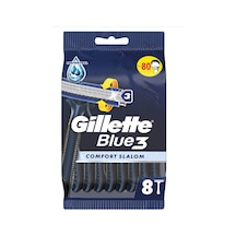 2 Adet Gillette Blue3 Comfort Slalom 8'li