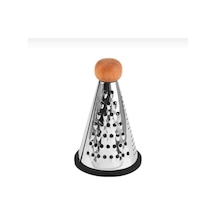 Mini Konik Metal Rende Ahşap Saplı & Kaymaz Taban - 3 Fonksiyonlu Çelik Diğer