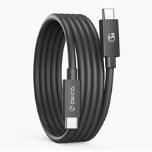 Orico Thunderbolt 5 Type-c Kablo 1m, 80gbps, 8k 60hz, Pd 240w Hızlı Şarj ORC TBZ5 10BK