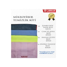 Larimar Karma Mikrofiber Temizlik Bezi Sihirli Bez 4'lü